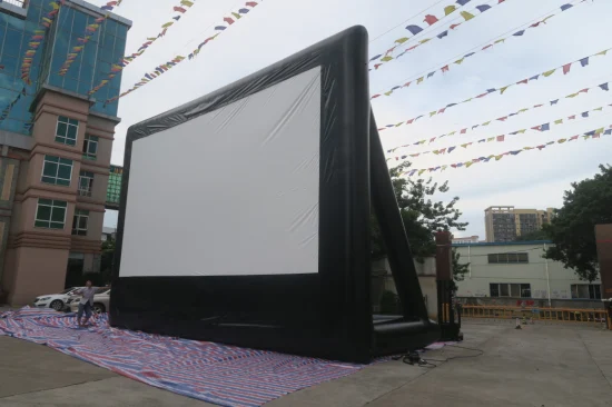 巨大なインフレータブル屋外プロジェクター映画スクリーン 8 x 6m